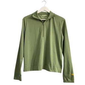 Sport Science wool 2.0 half zip pullover base-layer top  green